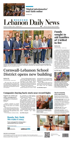Cover of Lebanon Daily News