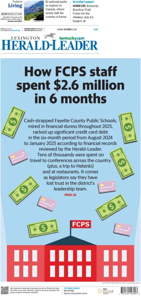 Cover of Lexington Herald-Leader (Sunday)