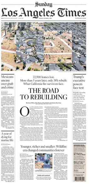 Cover of Los Angeles Times (Sunday)