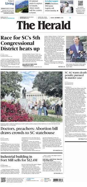 Cover of The Herald (Rock Hill)