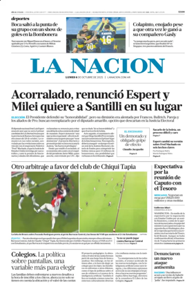 Cover of La Nacion