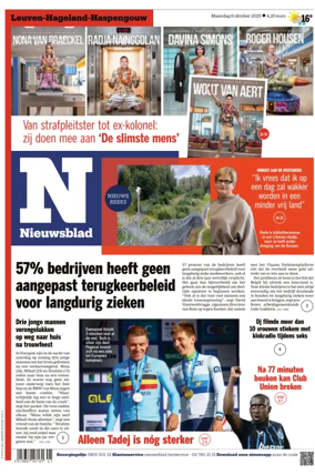 Cover of Het Nieuwsblad