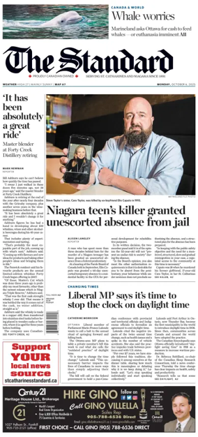 Cover of The Standard (St. Catharines)