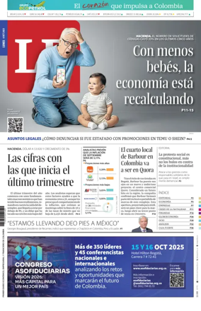 Cover of La Republica (Colombia)