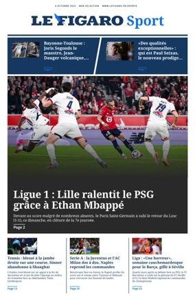 Cover of Le Figaro Sport