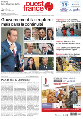 Cover of Ouest France (Challans / Saint-Gilles-Croix-de-Vie)