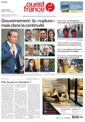 Cover of Ouest France (Cholet)