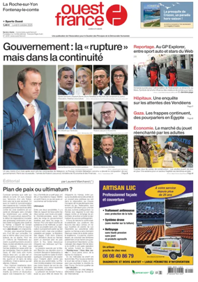 Cover of Ouest France (La Roche-sur-Yon)