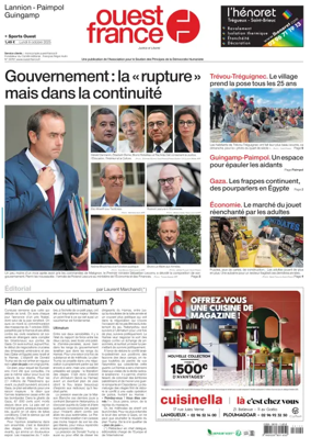 Cover of Ouest France (Lannion)