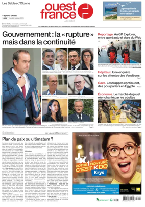 Cover of Ouest France (Les Sables-d'Olonne)