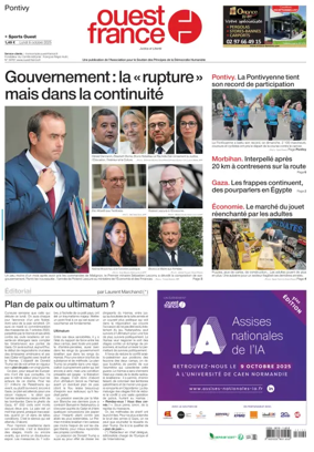 Cover of Ouest France (Pontivy)