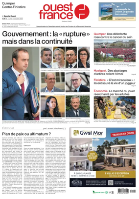 Cover of Ouest France (Quimper)