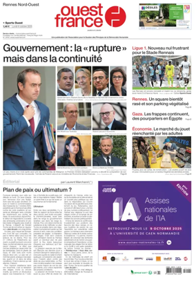 Cover of Ouest France (Rennes Nord)