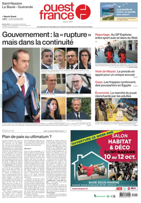 Cover of Ouest France (Saint-Nazaire)