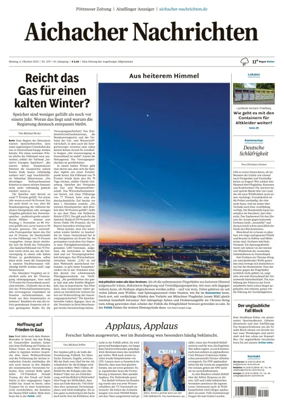 Cover of Aichacher Nachrichten