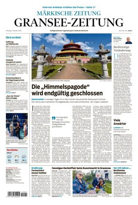 Cover of Gransee-Zeitung
