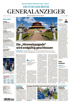 Cover of Hennigsdorfer Generalanzeiger