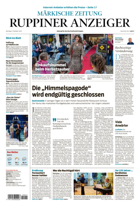 Cover of Ruppiner Anzeiger