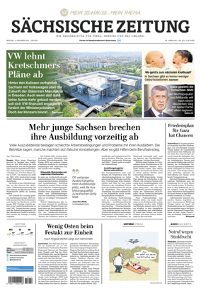 Cover of Sächsische Zeitung (Pirna Sebnitz)