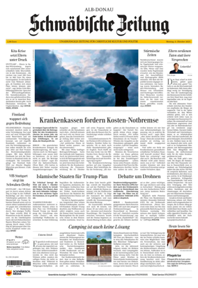 Cover of Schwaebische Zeitung (Alb-Donau)
