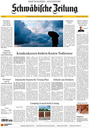Cover of Schwaebische Zeitung (Bad Waldsee / Aulendorf)