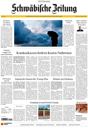Cover of Schwaebische Zeitung (Tettnang)