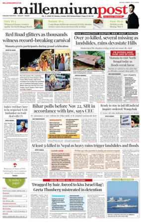 Cover of Millennium Post (Kolkata)