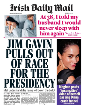 Cover of Irish Daily Mail