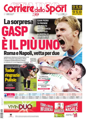 Cover of Corriere dello Sport