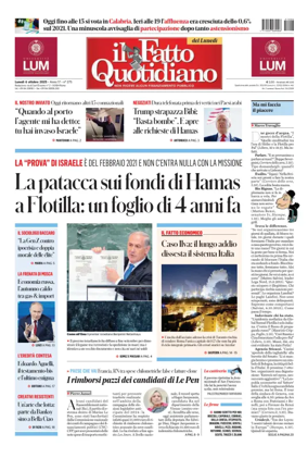 Cover of Il Fatto Quotidiano