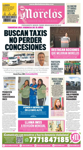 Cover of Diario de Morelos
