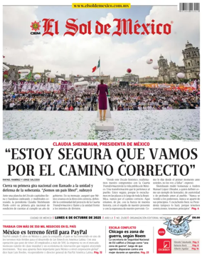Cover of El Sol de Mexico