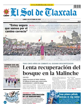 Cover of El Sol de Tlaxcala