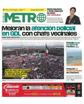Cover of Publimetro Guadalajara