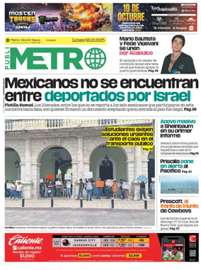 Cover of Publimetro Quintana Roo