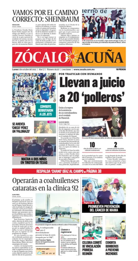 Cover of Zócalo Acuña