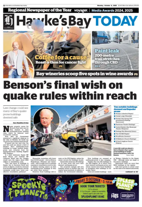 Cover of Hawke's Bay Today
