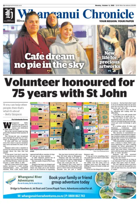 Cover of Wanganui Chronicle