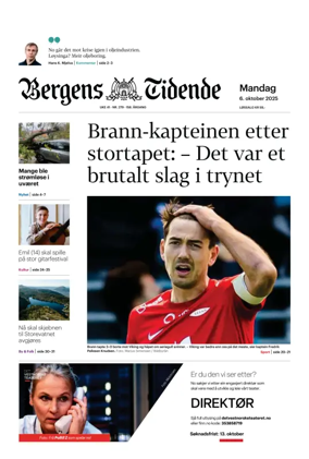 Cover of Bergens Tidende