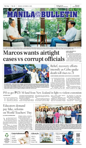 Cover of Manila Bulletin