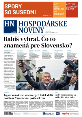Cover of Hospodárske noviny