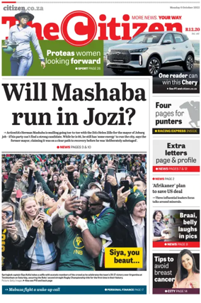 Cover of The Citizen (Gauteng)