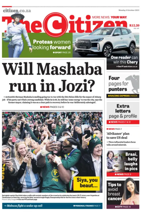 Cover of The Citizen (KZN)