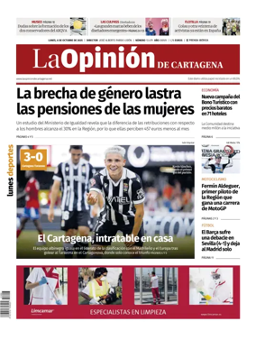 Cover of La Opinion de Murcia (Cartagena)