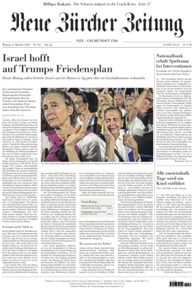 Cover of Neue Zürcher Zeitung