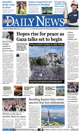 Cover of Hurriyet Daily News & Economic Review