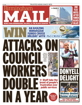 Cover of Birmingham Mail