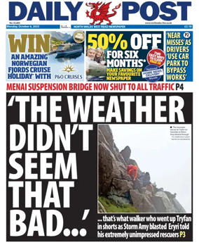 Cover of Daily Post (North Wales)