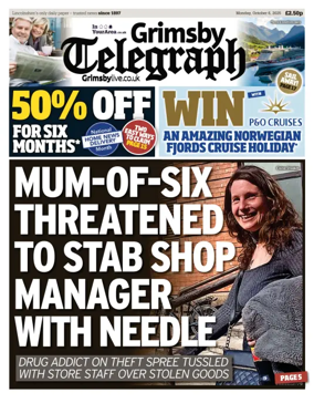Cover of Grimsby Telegraph