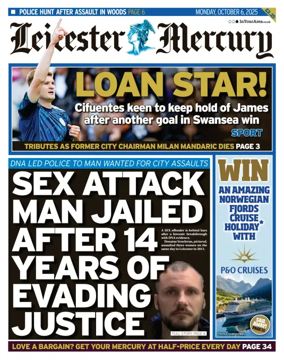 Cover of Leicester Mercury